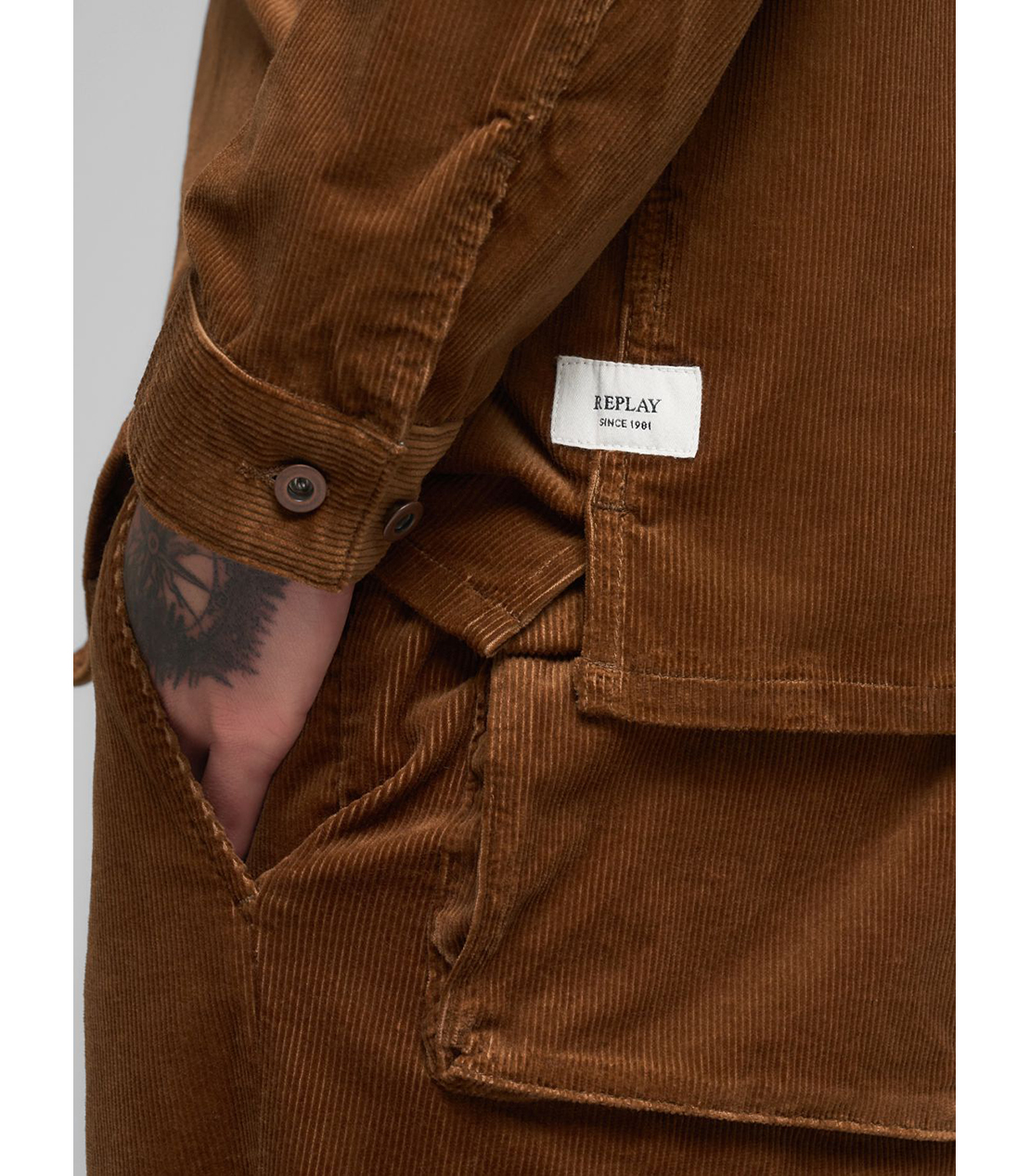 コーデュロイ オーバーシャツ 詳細画像 ブランデー 6